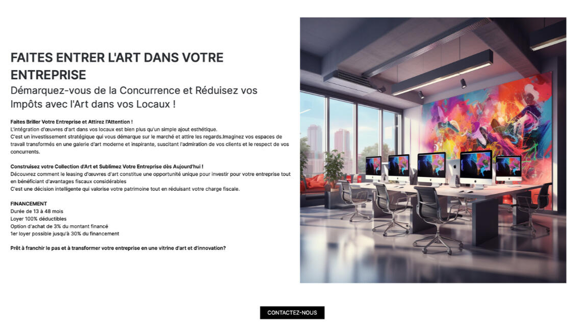 Création copywriting pour la galerie d'art en ligne de l'artiste Julie JALER